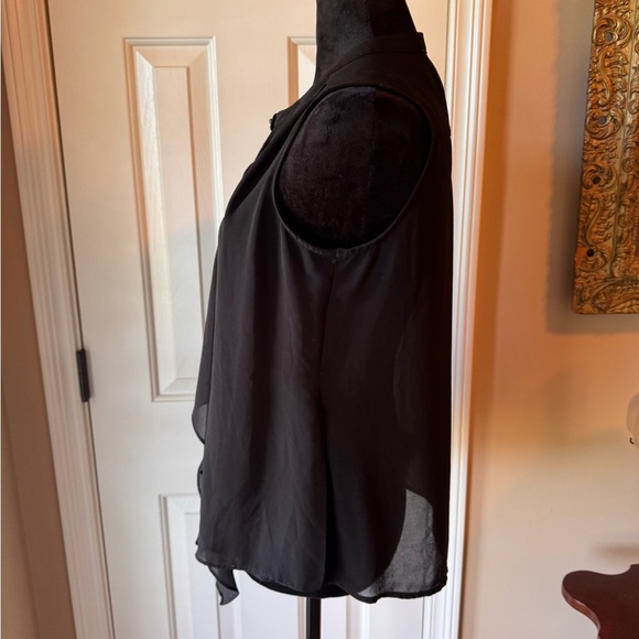 Forever 21 Sheer Black Sleeveless Blouse - Picture 4 of 9